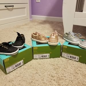 Baby Girl Keds Kate Spade Glitter Sneakers
